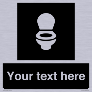 Custom information: black panel wc toilet